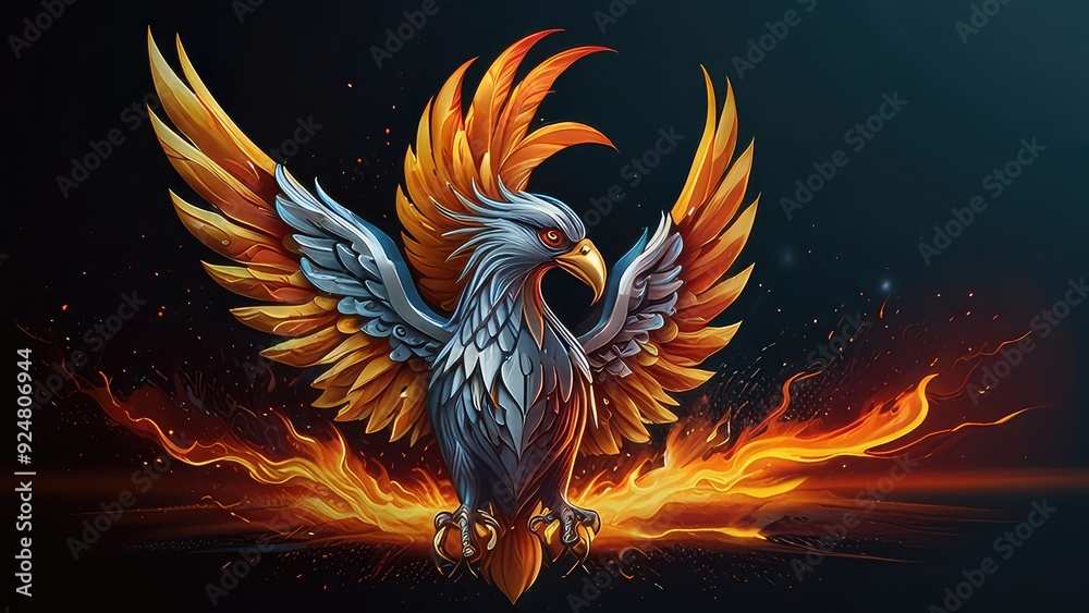 Design a captivating logo featuring a powerful phoenix Design a captivating logo featuring a powerful phoenix