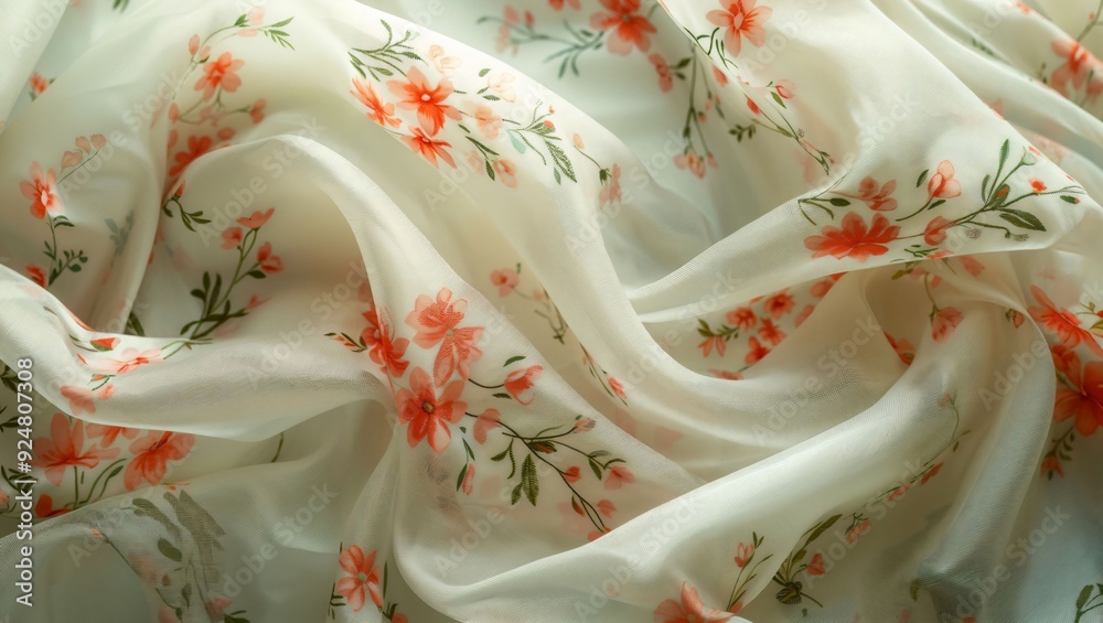 A Delicate Dance of Petals: Discover the Beauty of Soft, Sheer Fabric Adorned with Elegant Floral Patterns That Evoke a Sense of Grace and Serenity in Every Fold. A Delicate Dance of Petals: Discover the Beauty of Soft, Sheer Fabric Adorned with Elegant Floral Patterns That Evoke a Sense of Grace and Serenity in Every Fold.