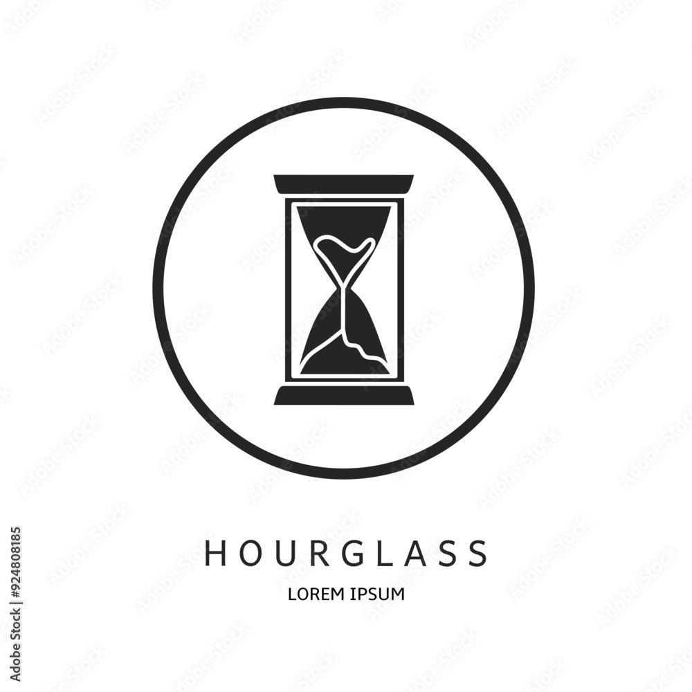 Logo vector design for business. Hourglass logos. Logo vector design for business. Hourglass logos.