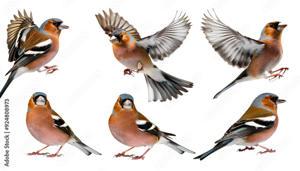Cute cartoon birds isolated on transparent background Cute cartoon birds isolated on transparent background