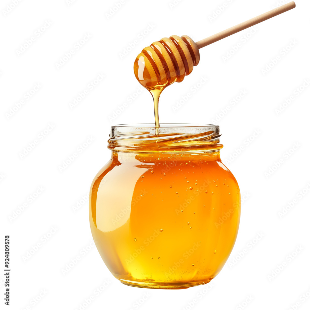 Rustic honey jar isolated for mockup. Rustic honey jar isolated for mockup.