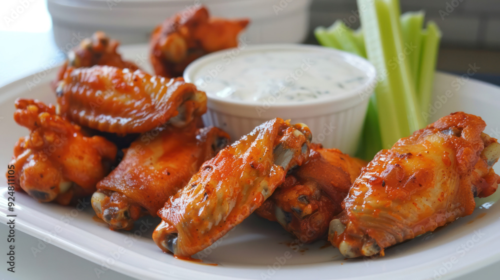 Buffalo Chicken Wings With Celery Buffalo Chicken Wings With Celery
