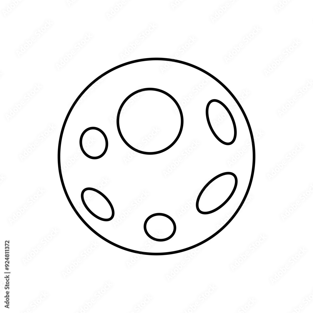 Moon icon vector. Celestial Moon illustration sign. Retro Moon symbol or logo. Moon icon vector. Celestial Moon illustration sign. Retro Moon symbol or logo.