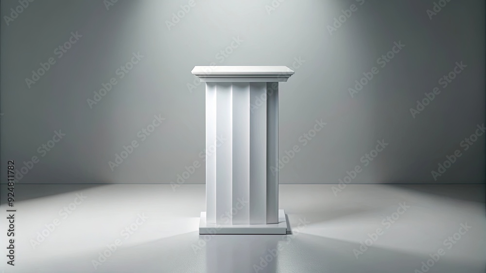 Simple and elegant white pedestal perfect for showcasing products or artwork , display, stand, minimalistic, platform, showcase Simple and elegant white pedestal perfect for showcasing products or artwork , display, stand, minimalistic, platform, showcase