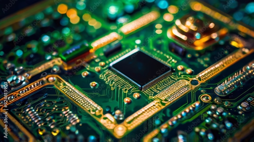 Abstract technological background made of different Abstract technological background made of different