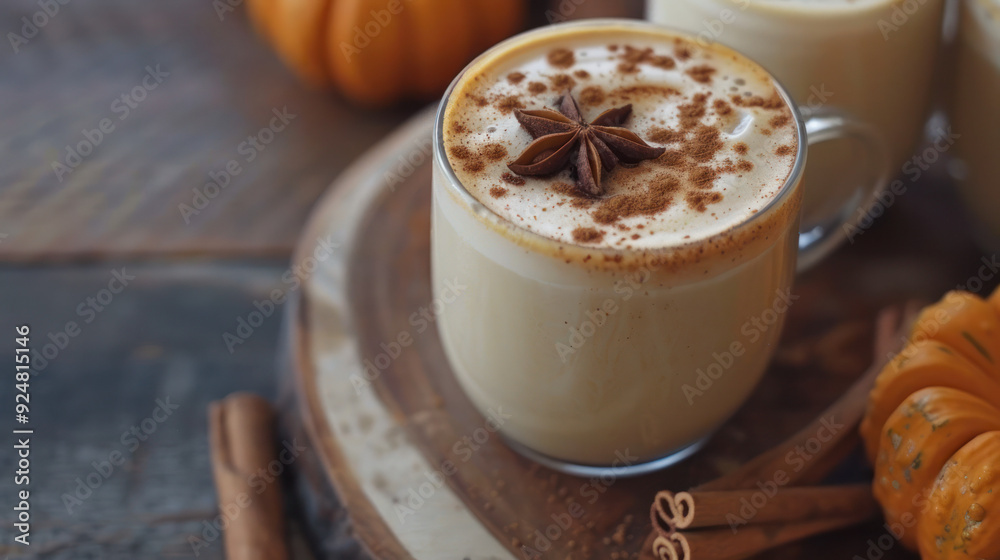 Pumpkin Spice Latte With Star Anise and Yacon Syrup