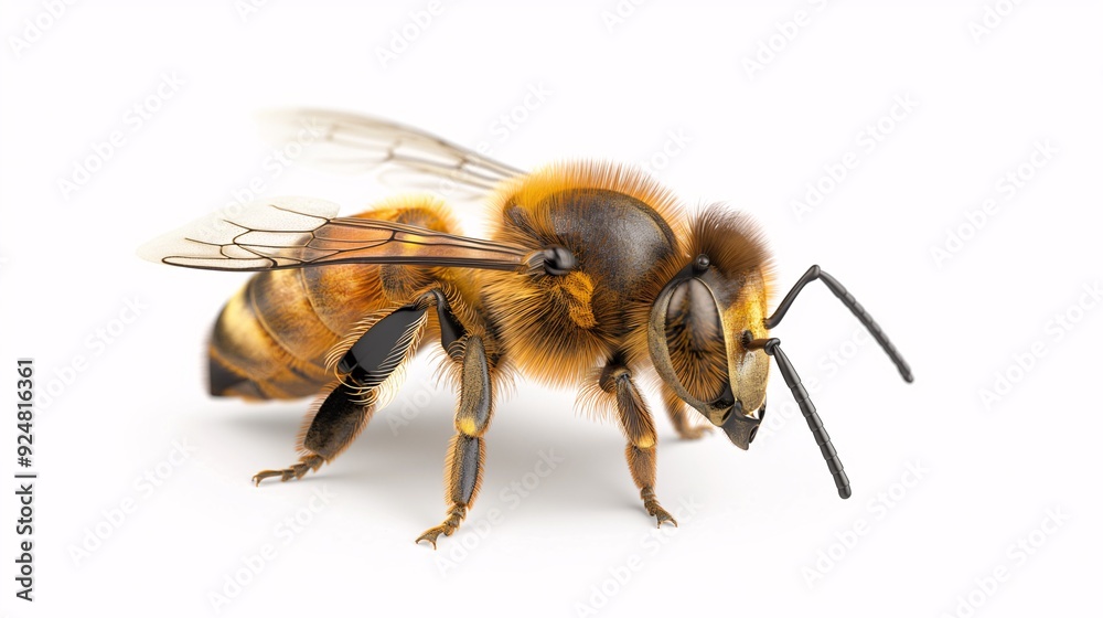 The Essence of Industry: A solitary honeybee, captured in exquisite detail, embodies diligence and the vital role of pollinators in our ecosystem. The Essence of Industry: A solitary honeybee, captured in exquisite detail, embodies diligence and the vital role of pollinators in our ecosystem.