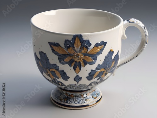 Ceramic Floral Cup Photography Art