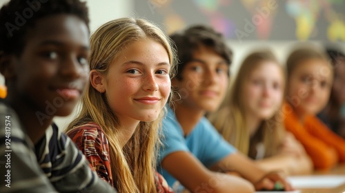 Diverse Group of Teenagers in