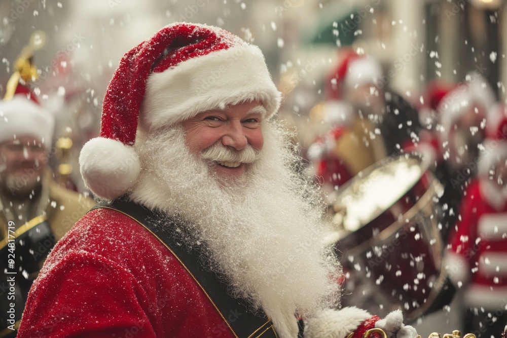 Vibrant floats, marching bands, and Santa Claus bring joy to the festive holiday parade. The atmosphere is filled with cheer and excitement. Vibrant floats, marching bands, and Santa Claus bring joy to the festive holiday parade. The atmosphere is filled with cheer and excitement.