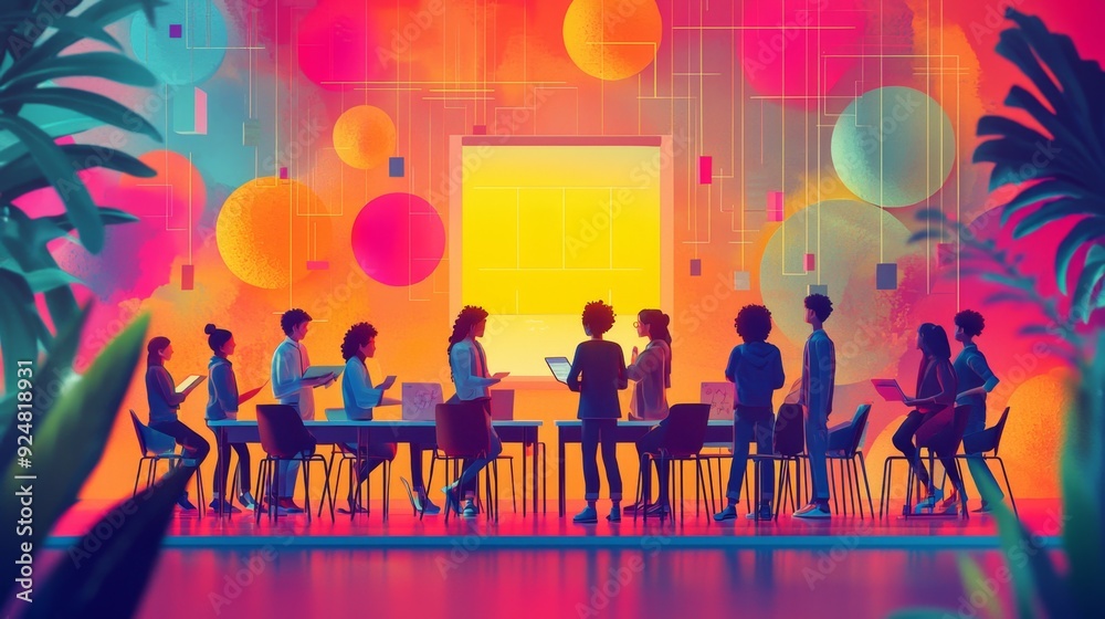 Diverse Team Meeting in Diverse Team Meeting in