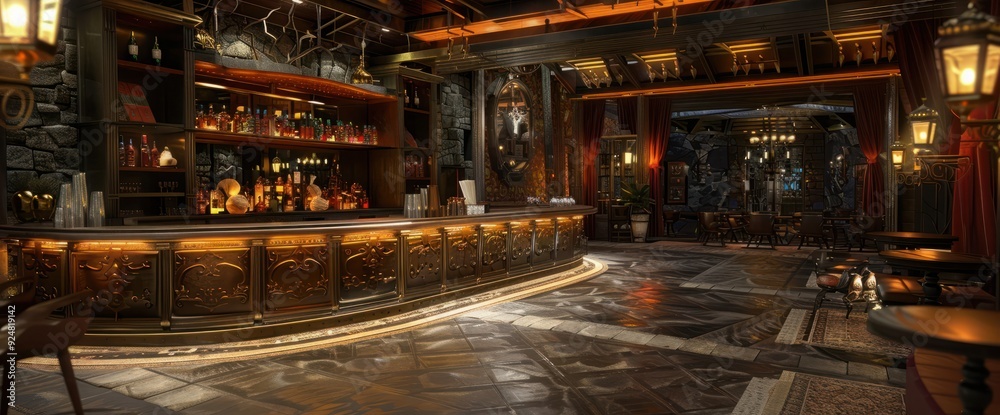 Fototapeta premium 3D CG rendering of the bar