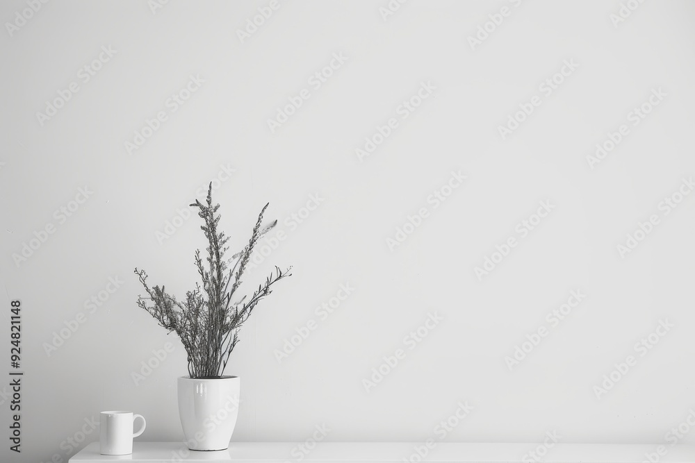 tree is in room with window, An uncluttered, minimalist space emanating tranquility and indicating calm mind tree is in room with window, An uncluttered, minimalist space emanating tranquility and indicating calm mind