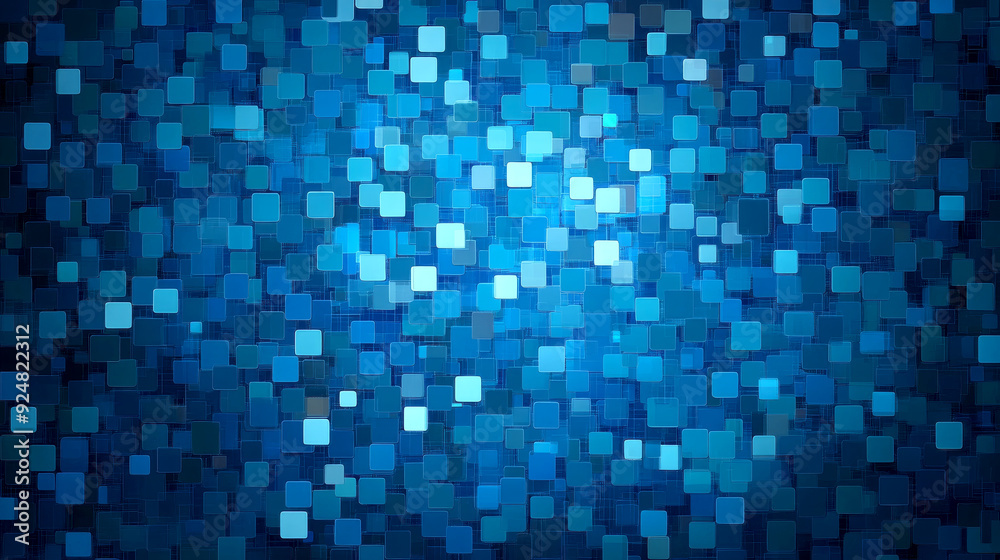 Blue Abstract Mosaic Digital Background Blue Abstract Mosaic Digital Background