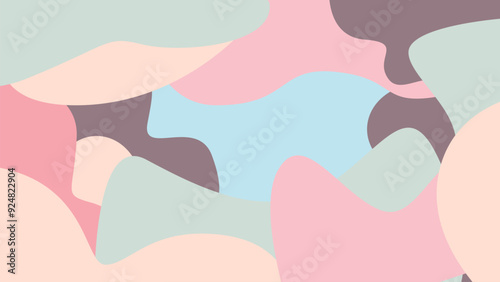 Abstract Art and Fluid Shapes – Irregular, Random Designs for Modern and Contemporary Backgrounds