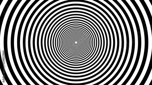 Black and White Circles – Hypnotic Monochrome Design for Ripple Effect, Sleeping Aid, and Mind Games