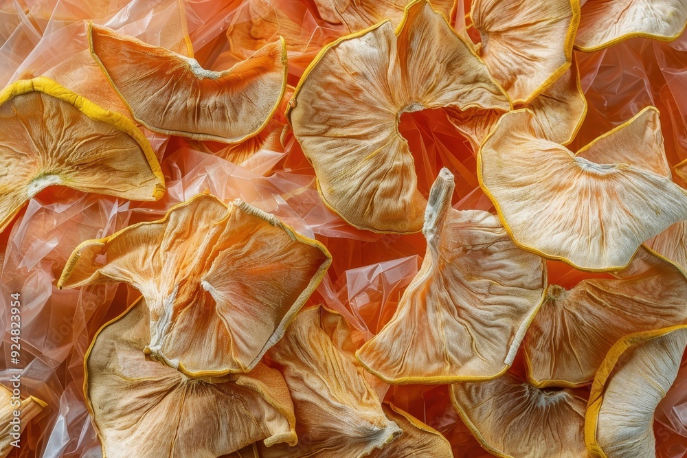 Dried Bael fruit on plastic surface Dried Bael fruit on plastic surface