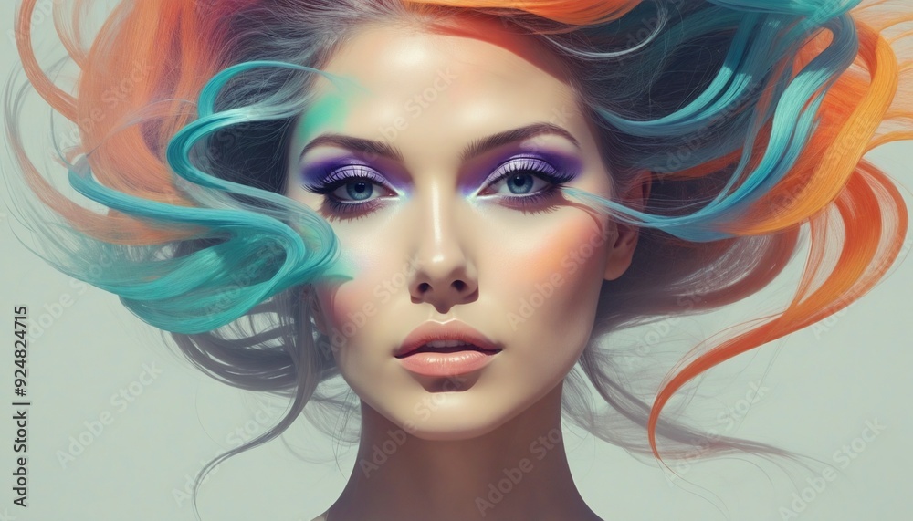 beautiful fantasy abstract portrait of a beautiful woman beautiful fantasy abstract portrait of a beautiful woman