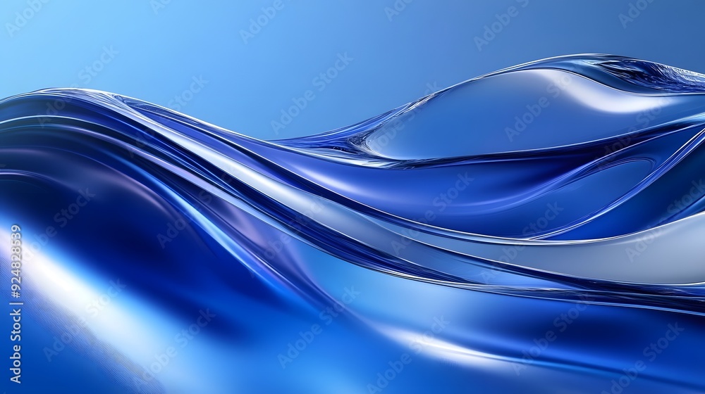 Blue Background 3D Glass Curves Gradient Minimalist Design Abstract Shapes Speed Technology High Details Quality Blue Background 3D Glass Curves Gradient Minimalist Design Abstract Shapes Speed Technology High Details Quality