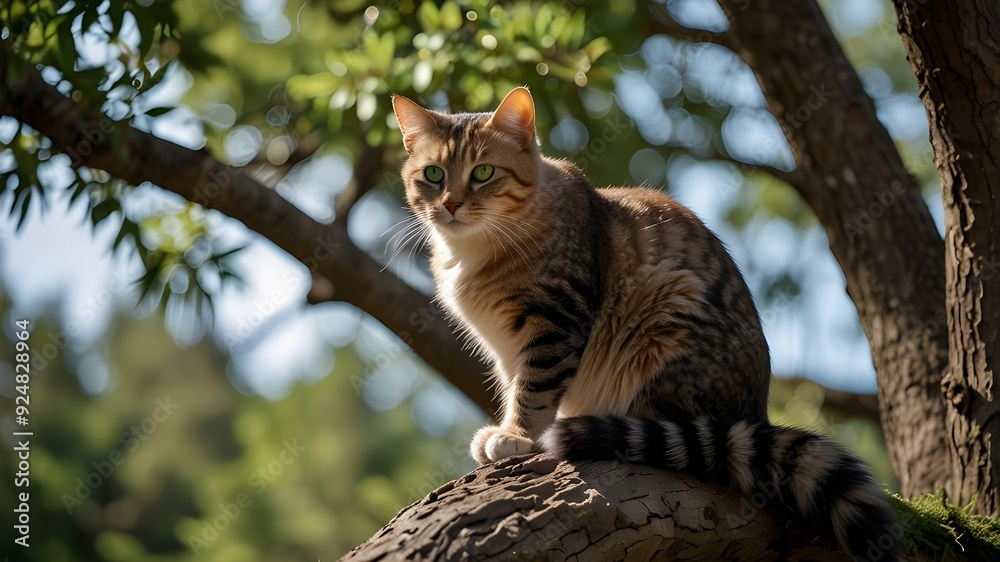A sleek and elegant cat, lounging on a velvet cushion, its fur shimmering in the light of a crystal chandelier. A sleek and elegant cat, lounging on a velvet cushion, its fur shimmering in the light of a crystal chandelier.