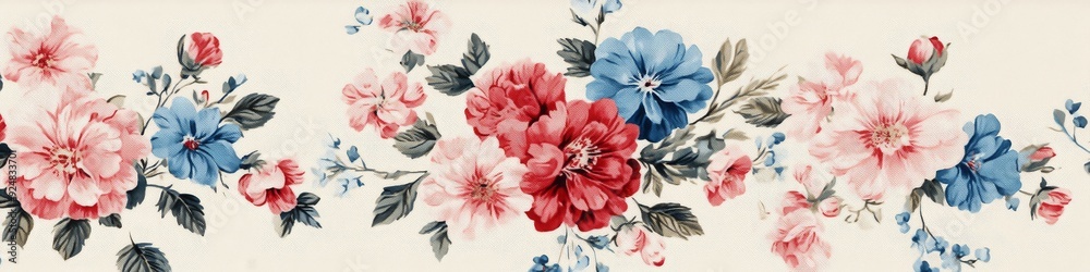 Obraz premium Vintage floral pattern 