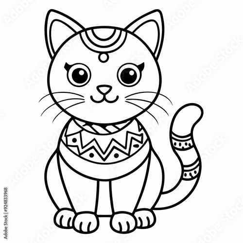 Cat mandalas Coloring page | Animals Mandala Coloring page for kids and Adults