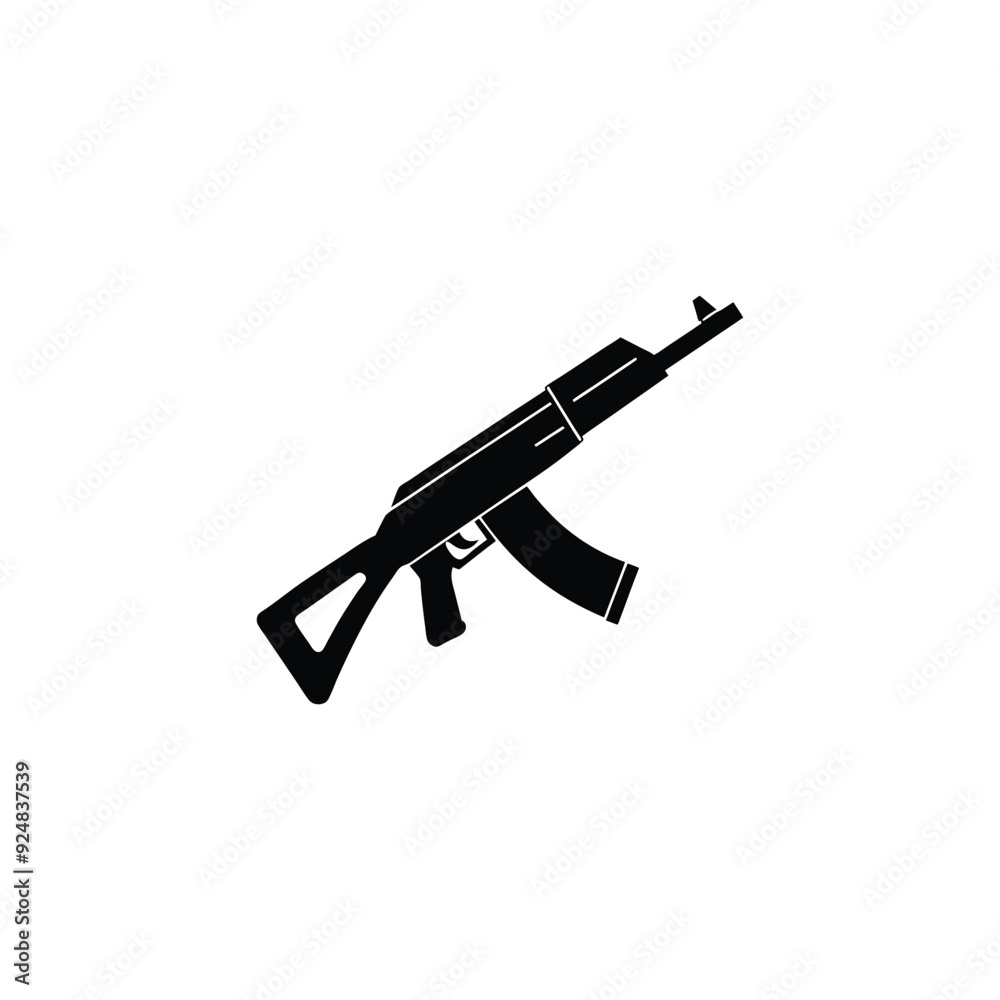ak-47 gun isolated on white ak-47 gun isolated on white