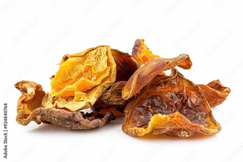 Dried bale fruit on white background Dried bale fruit on white background