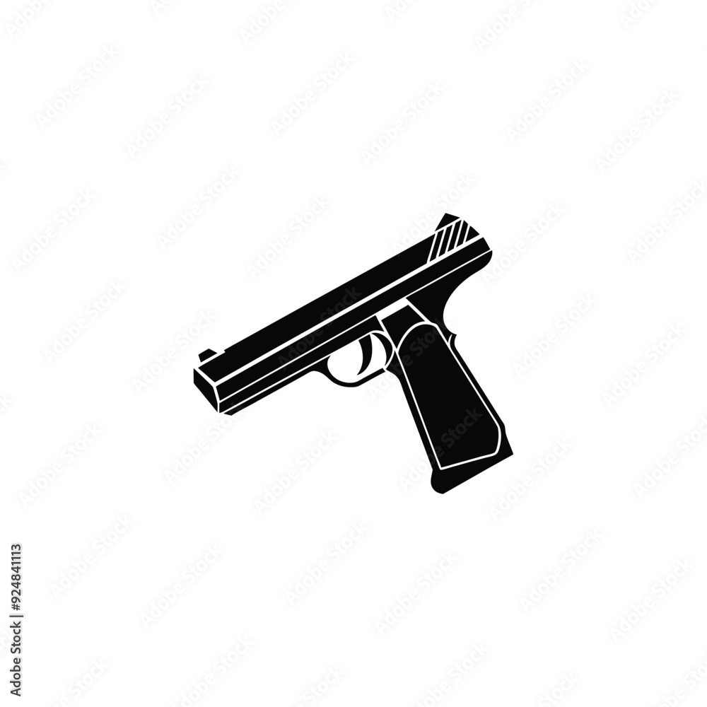 Vetor de Desert eagle pistol icon, self defense weapon, concept simple ...