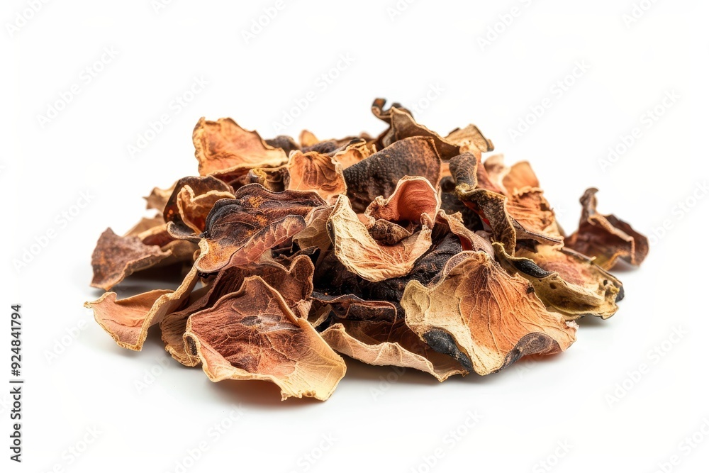 Isolated on white background herb fruit tea from Asia dry Bael Fruit Aegle marmelos Isolated on white background herb fruit tea from Asia dry Bael Fruit Aegle marmelos