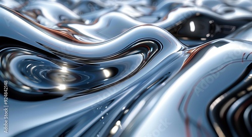 Abstract Art, Metal Surface Ripples