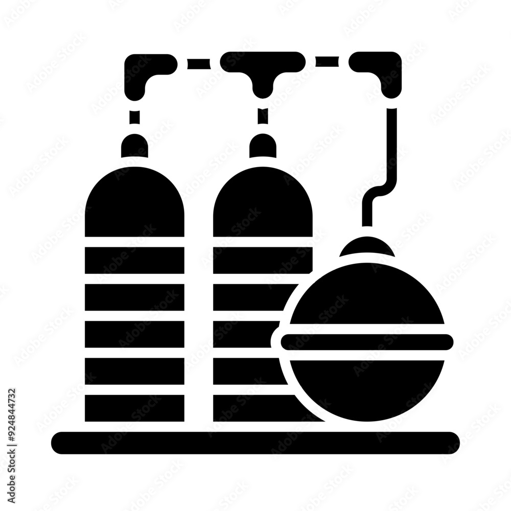 Chemical Plant glyph icon Chemical Plant glyph icon