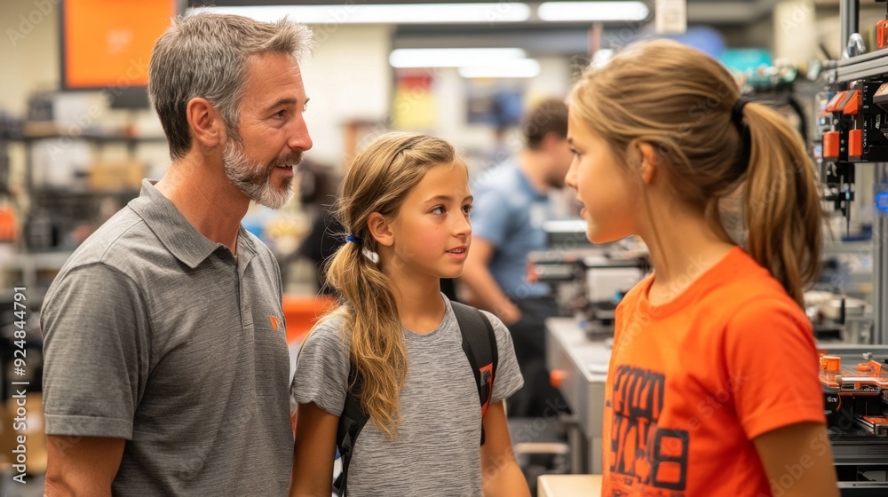 Father and Daughter Shopping Father and Daughter Shopping