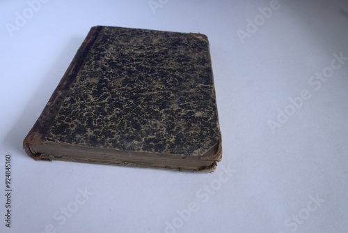 close up of old book