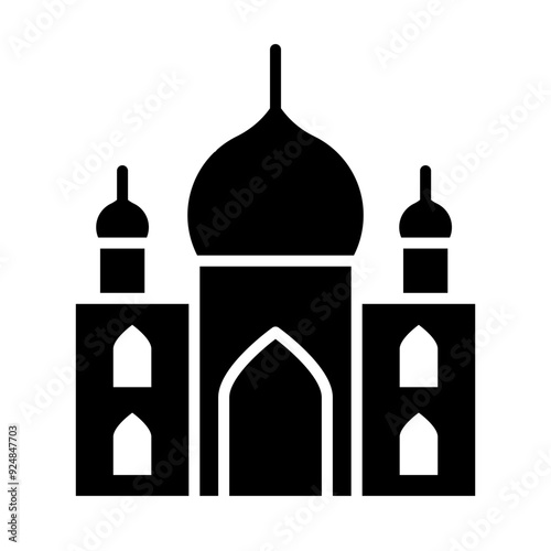 Taj Mahal glyph icon
