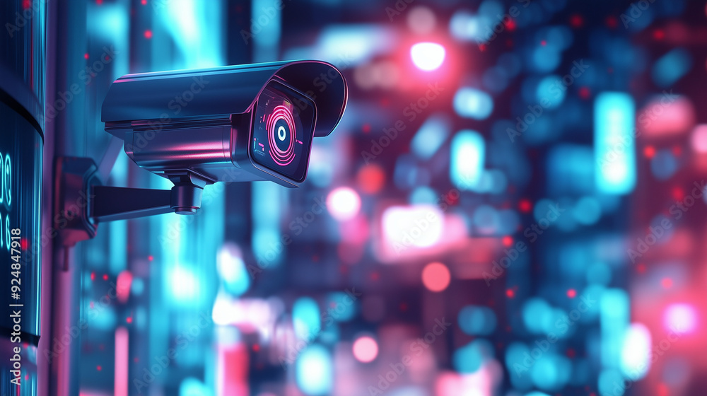 High-Tech AI-Powered Urban Surveillance System Enhancing Public Safety with Real-Time Monitoring and Advanced Security Features High-Tech AI-Powered Urban Surveillance System Enhancing Public Safety with Real-Time Monitoring and Advanced Security Features