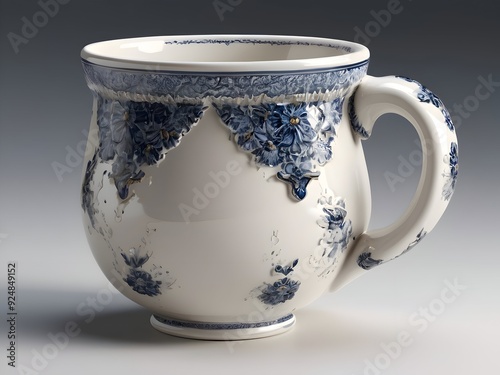 Ceramic Floral Cup Photography Art