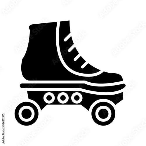 Rollerskate glyph icon