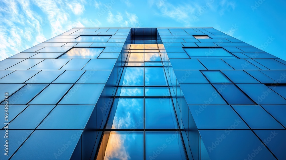Modern Building’s Angular Corner with Light and Shadow Modern Building’s Angular Corner with Light and Shadow