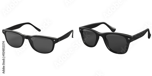Black sunglasses isolated on a white background