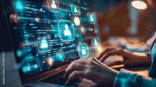 Cybersecurity Network with Digital Interface and Security Locks