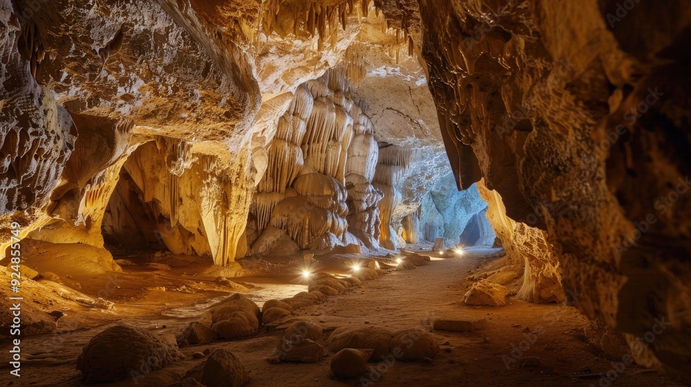 Limestone in a cave Limestone in a cave