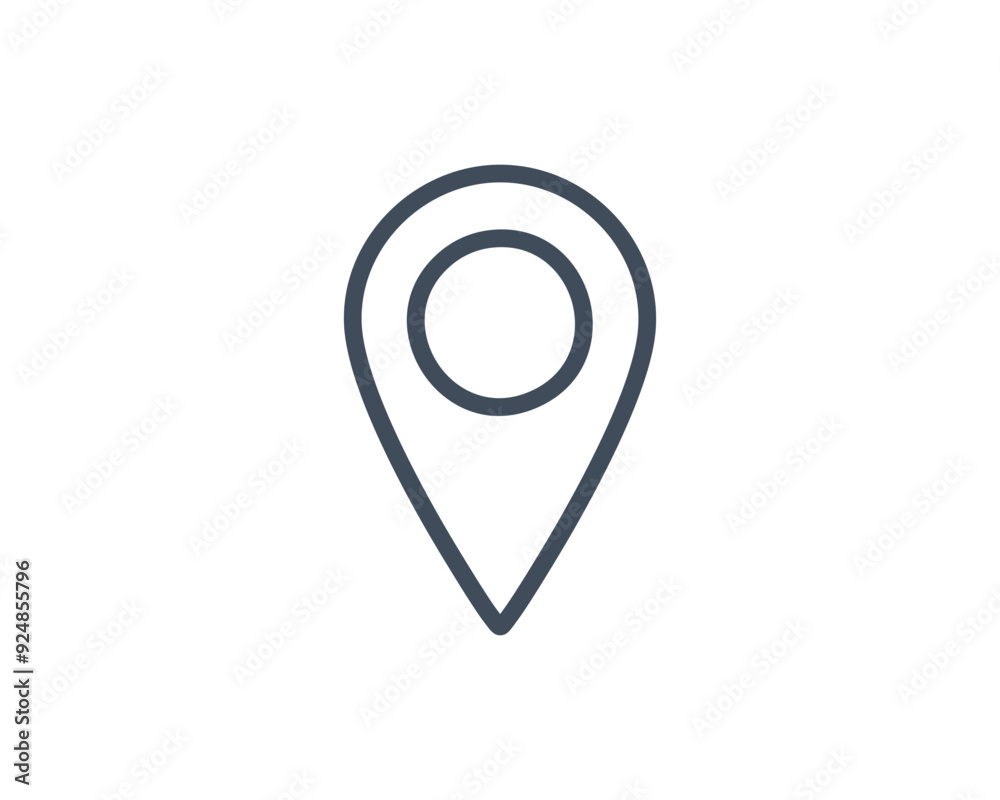 Map pointer flat icon. Vector Eps 10 Map pointer flat icon. Vector Eps 10