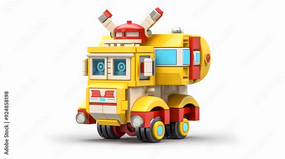 Fototapeta premium Ambulance robot toy 3d