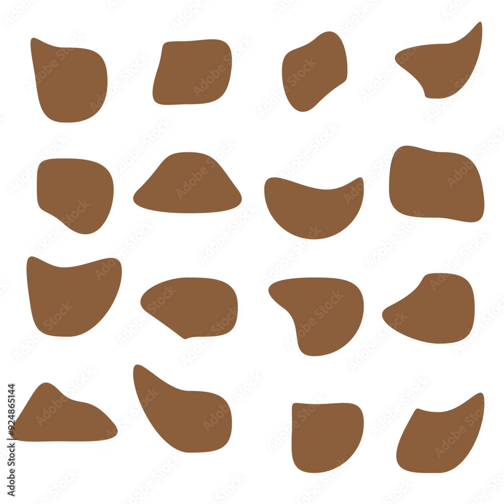 Blob shapes vector set design eps 10