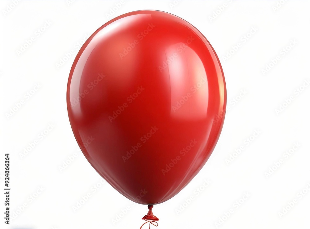 Red Balloon Isolated On White Background Red Balloon Isolated On White Background