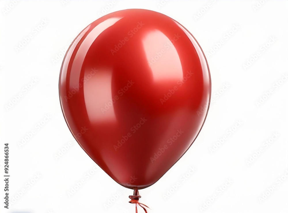 Red Balloon Isolated 3D Illustration Design Red Balloon Isolated 3D Illustration Design