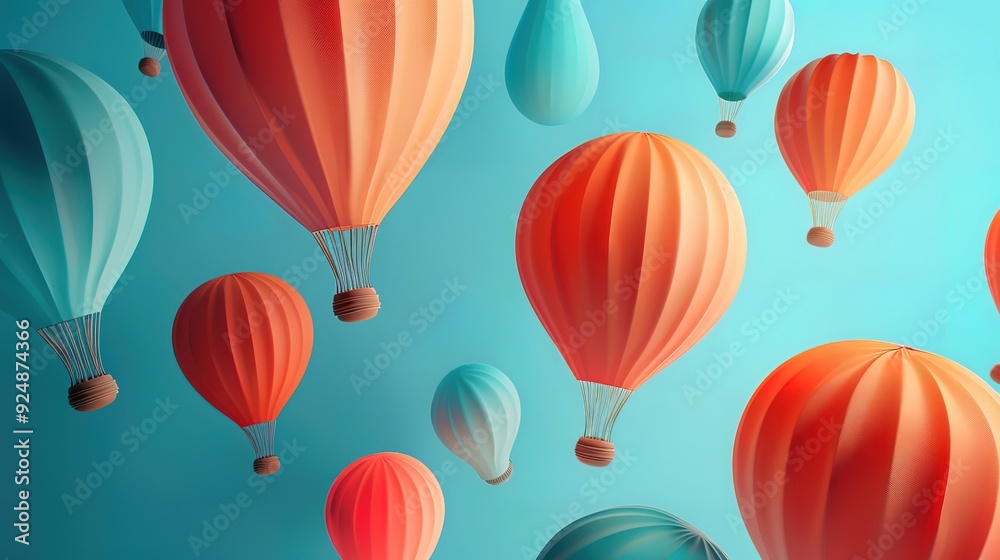 Amazing Balloons flying in the sky with the words quot hot air quot on the bottom Amazing Balloons flying in the sky with the words quot hot air quot on the bottom