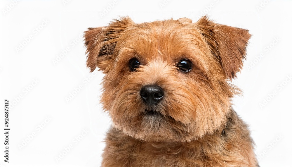 ノーフォーク・テリアのポートレート(Norfolk Terrier portrait on white background)
ノーフォーク・テリアのポートレート(Norfolk Terrier portrait on white background)