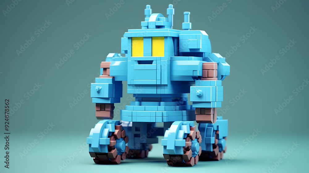 Fototapeta premium Pick Up robot toy 3d